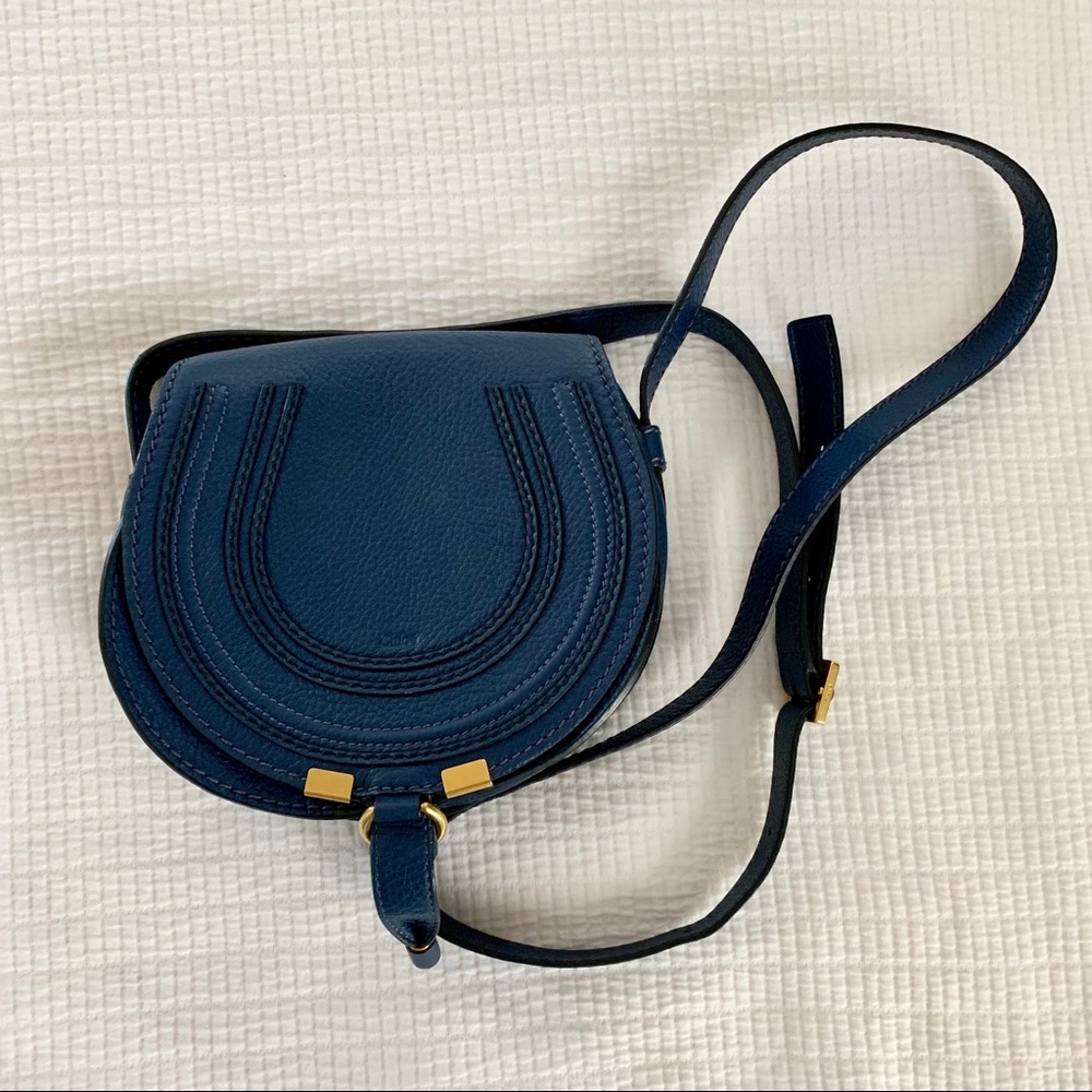 EUC Chloe Mini Marcie Bag in Blue